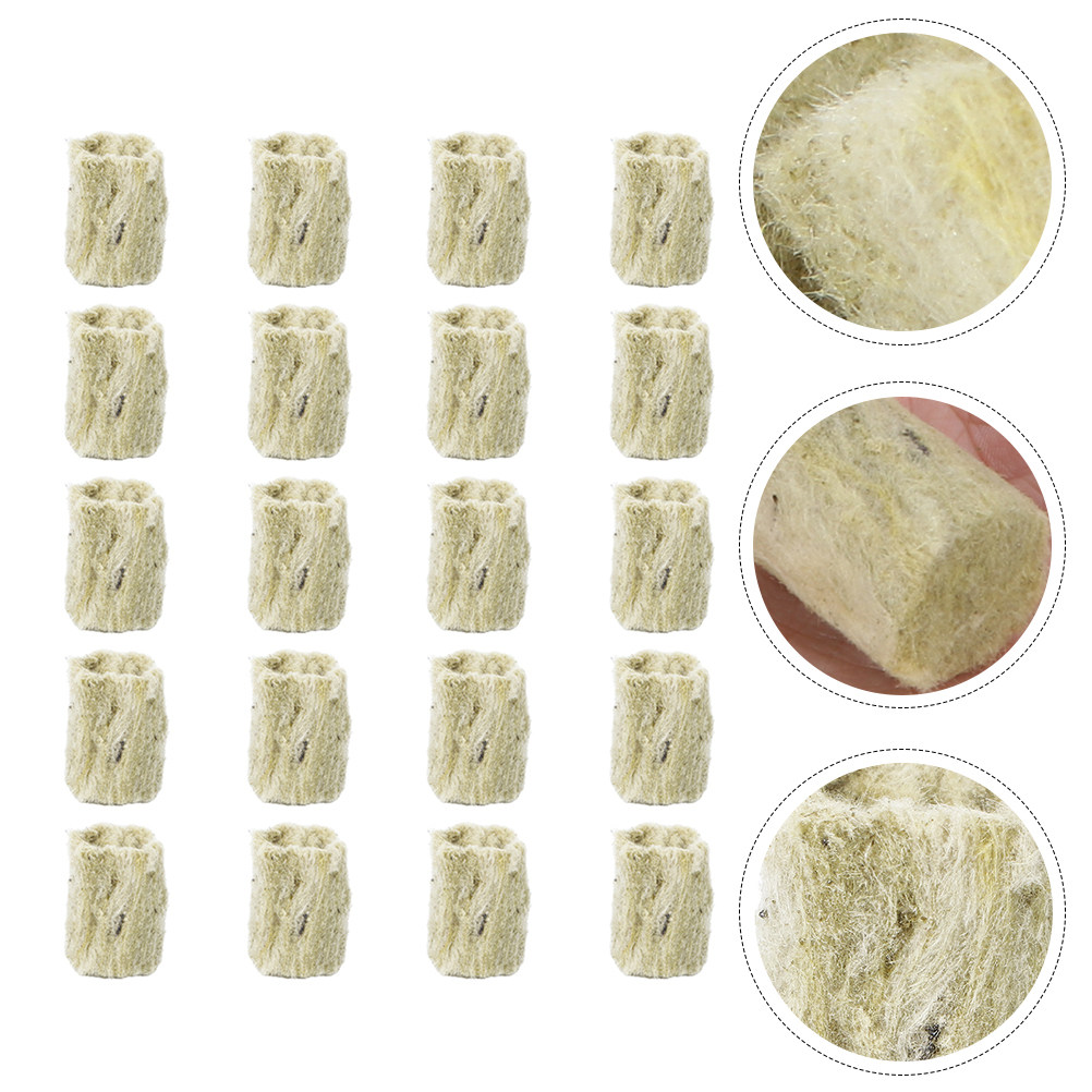 Hydroponic Kit - 40 Stück Hydrokultur-Wollwürfel für Bodenlose Kulturen,