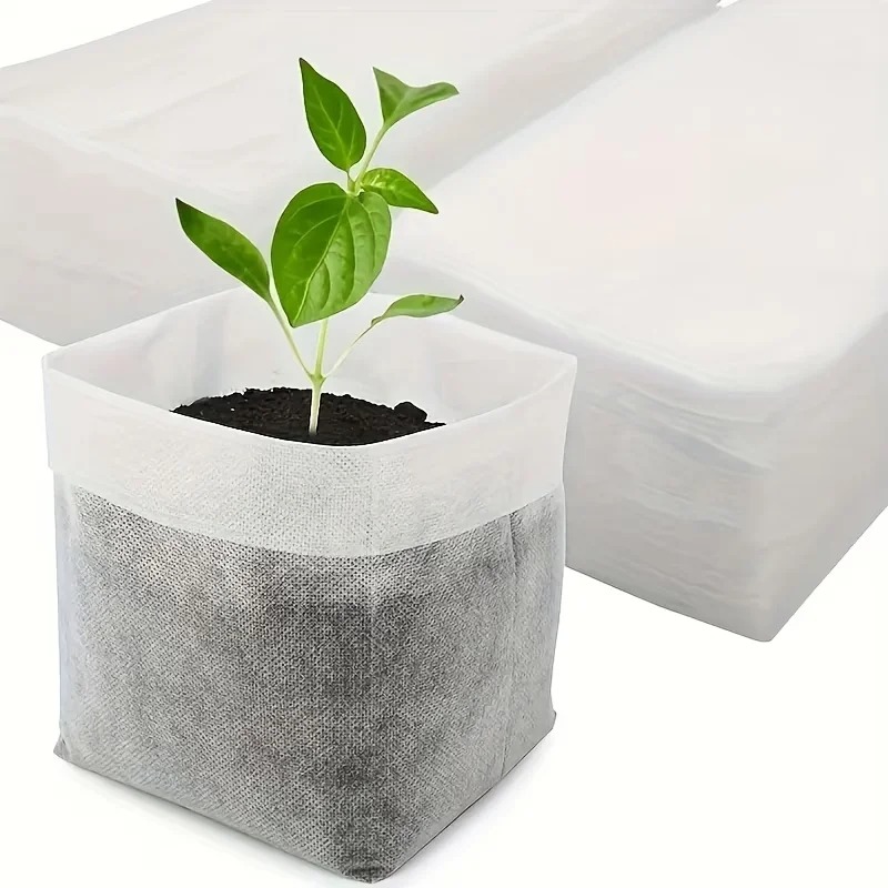 Grow Bag - Wasserdurchlässige, atmungsaktive, nicht gewebte Pflanztaschen, wiederverwendbare