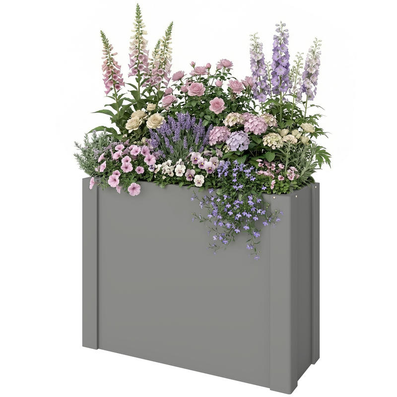 Raised Garden Bed - Outsunny Hochbeet aus verzinktem Stahl, Pflanzkasten