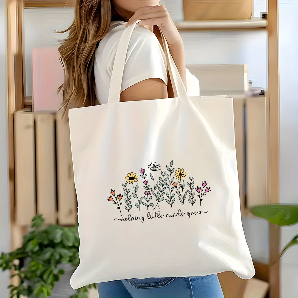Grow Bag - 1-teilige, doppelseitig bedruckte Einkaufstasche mit Aufschrift