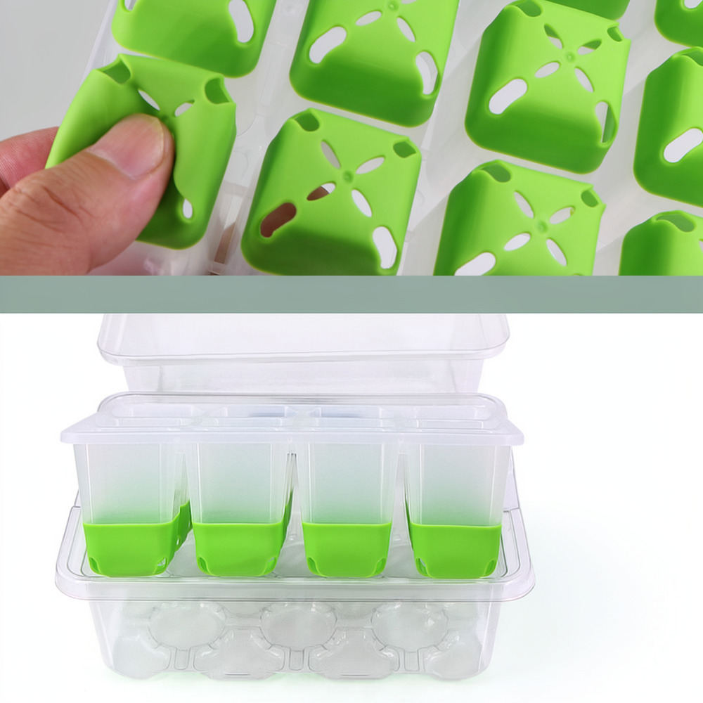 Plant Pot - Wiederverwendbare Silikon-Anzuchtbox, Pflanzenvermehrungsschale, Garten-Anzuchttöpfe für Sukkulenten