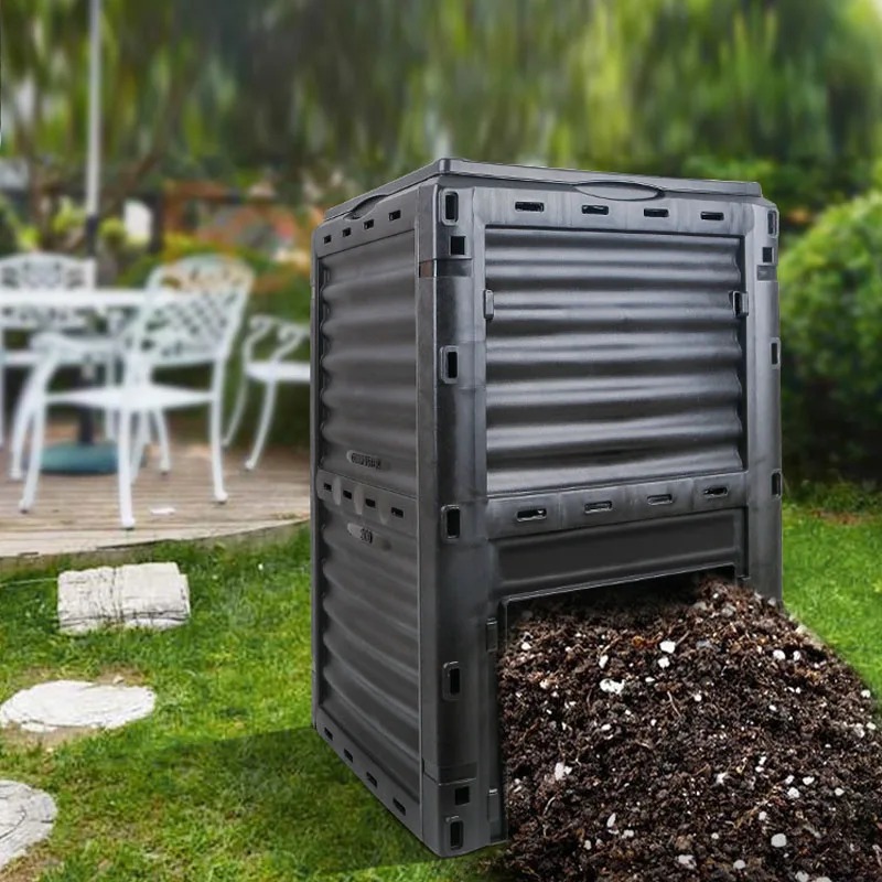 Compost Bin - Garten-Kompostbehälter Outdoor-Kompostbox für Küchenabfälle & Blätter