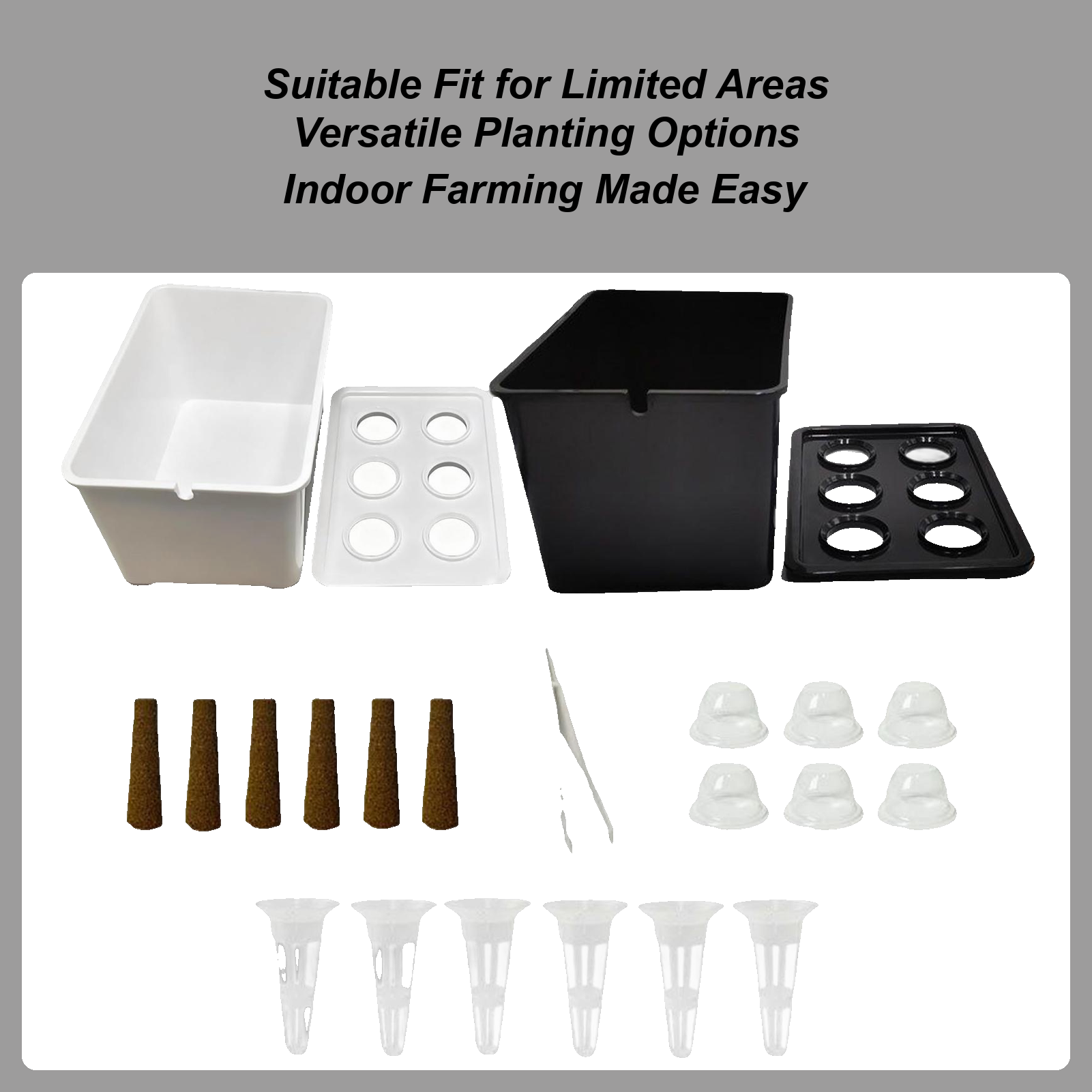 Hydroponic Kit - Hydroponisches Pflanzset, anfängerfreundliche Ausrüstung, Heim-Hydrokultur-Sämlingssystem für