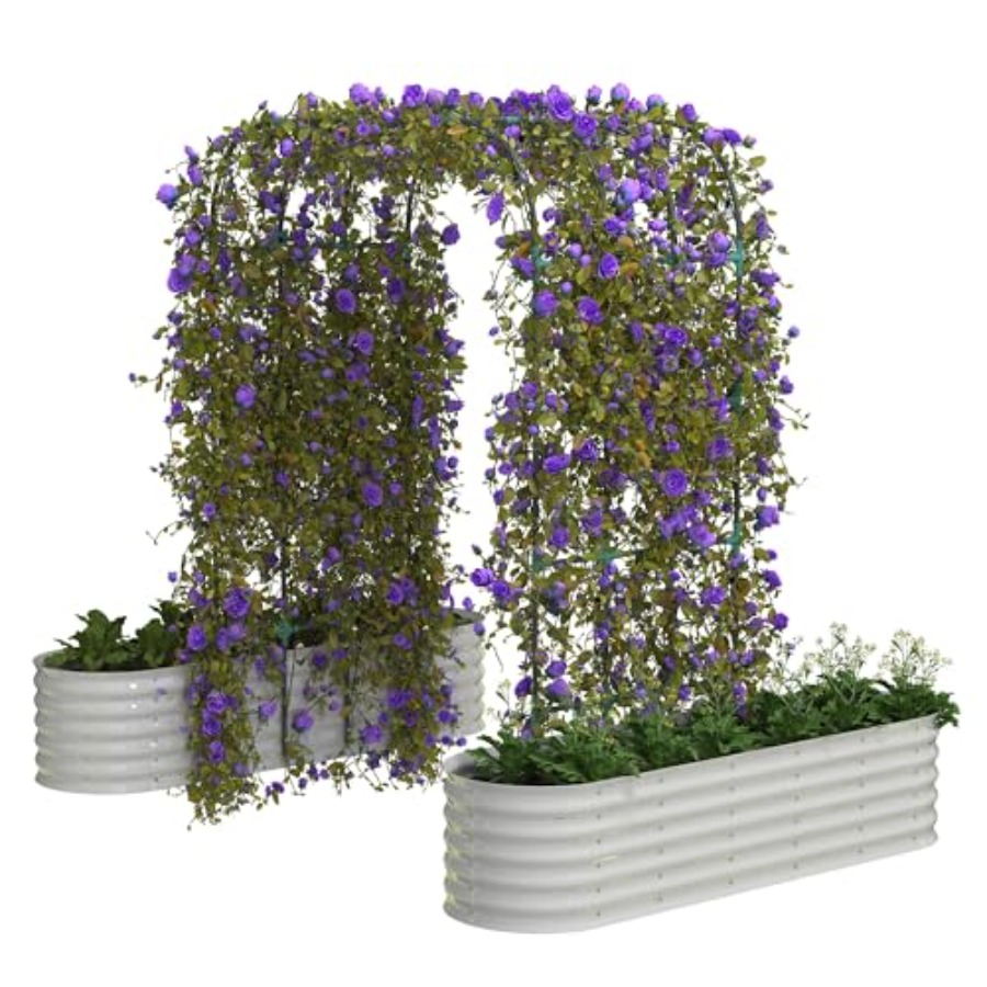 Raised Garden Bed - 96 cm Hohes Verzinktes Hochbeet mit
