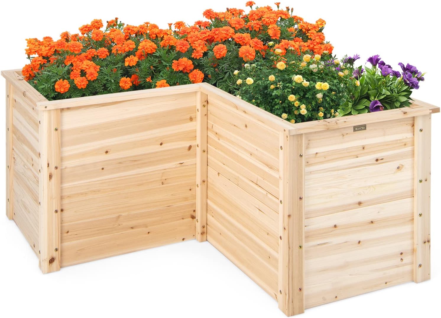 Raised Garden Bed - Outdoor Massivholz Hochbeet für Terrasse und