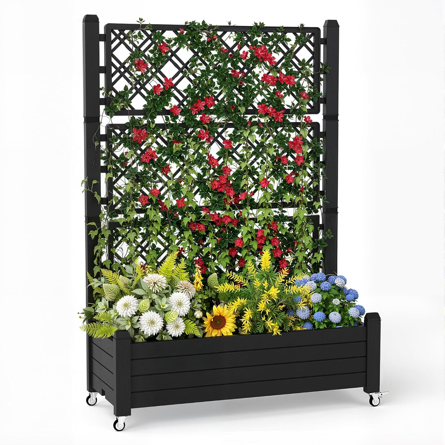 Self Watering Planter - Hochbeet mit Rankgitter, 21 Gallonen Selbstbewässernder