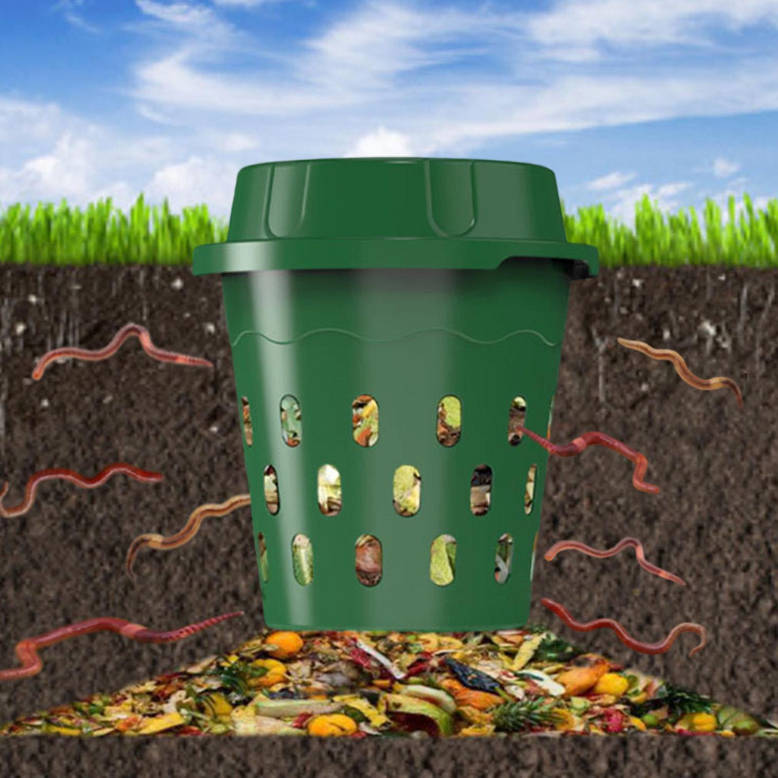 Compost Bin - Unterirdischer Wurmkomposter für die Düngemittelproduktion, unterirdischer