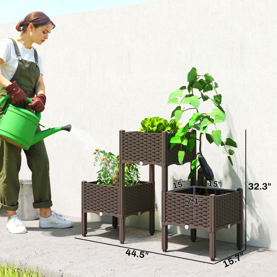 Kunststoff-Hochbeet mit Beinen – Self Watering Planter Bewertung und Preis