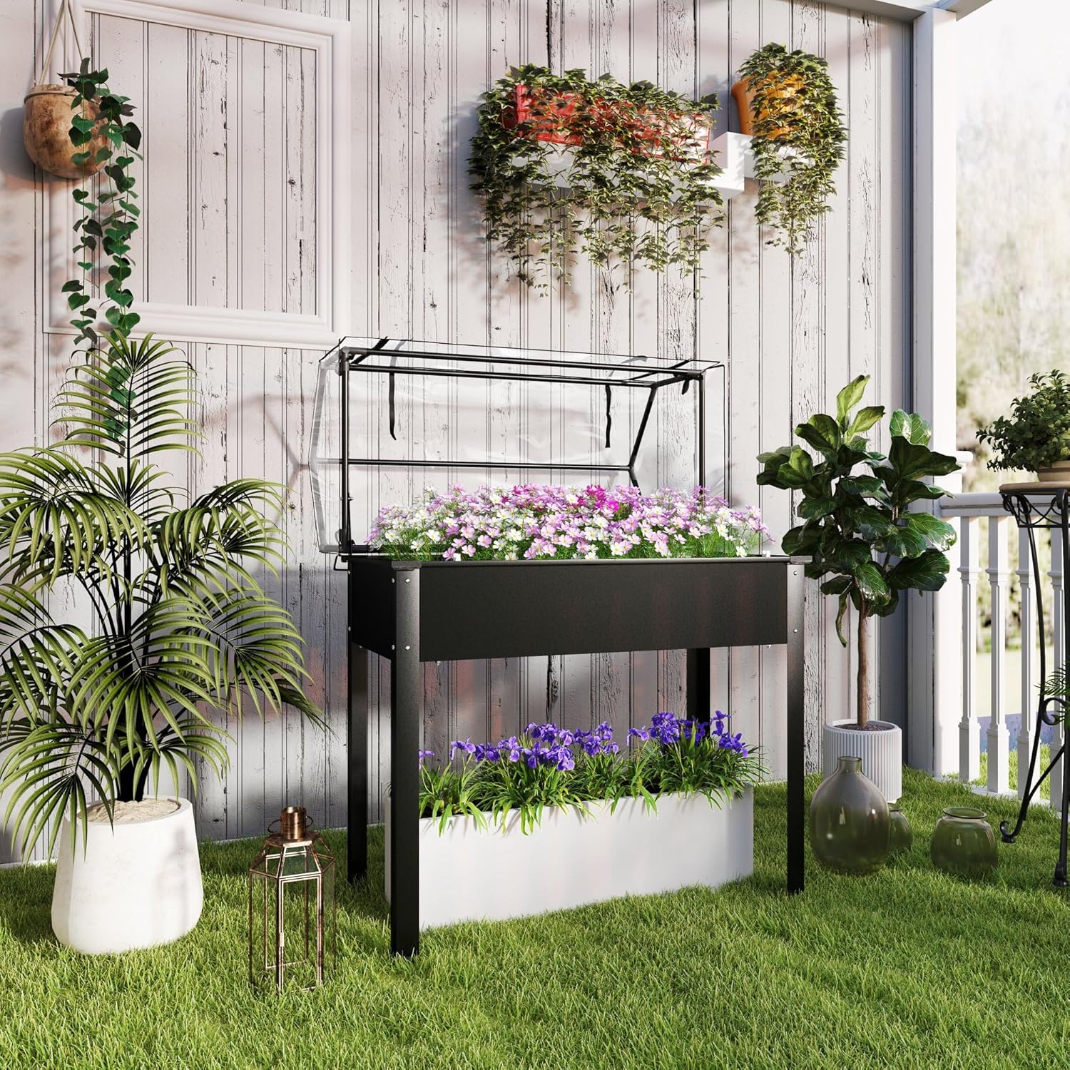 Für den Außenbereich - Schwarz – Raised Garden Bed Bewertung und Preis