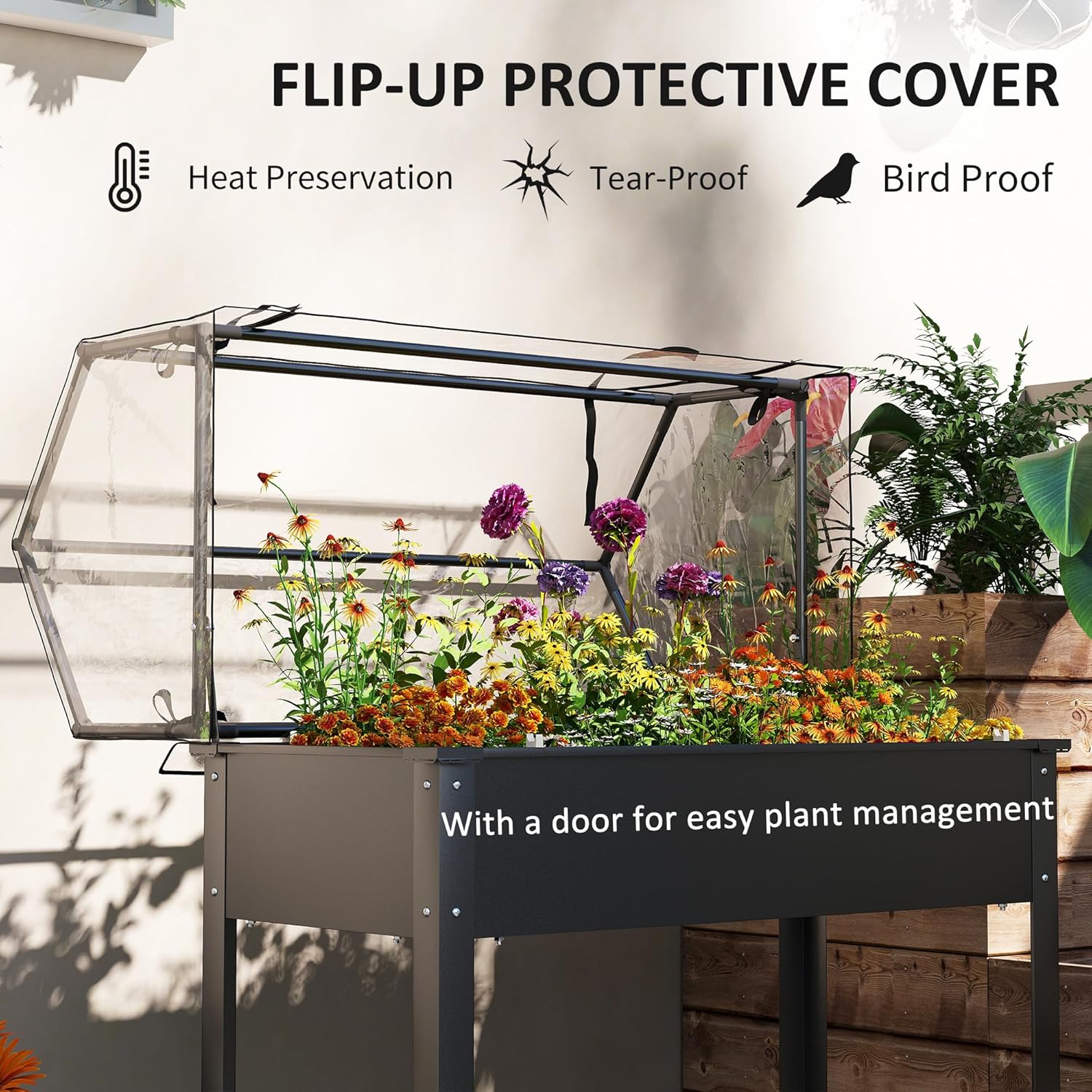 Für den Außenbereich - Schwarz – Raised Garden Bed Bewertung und Preis