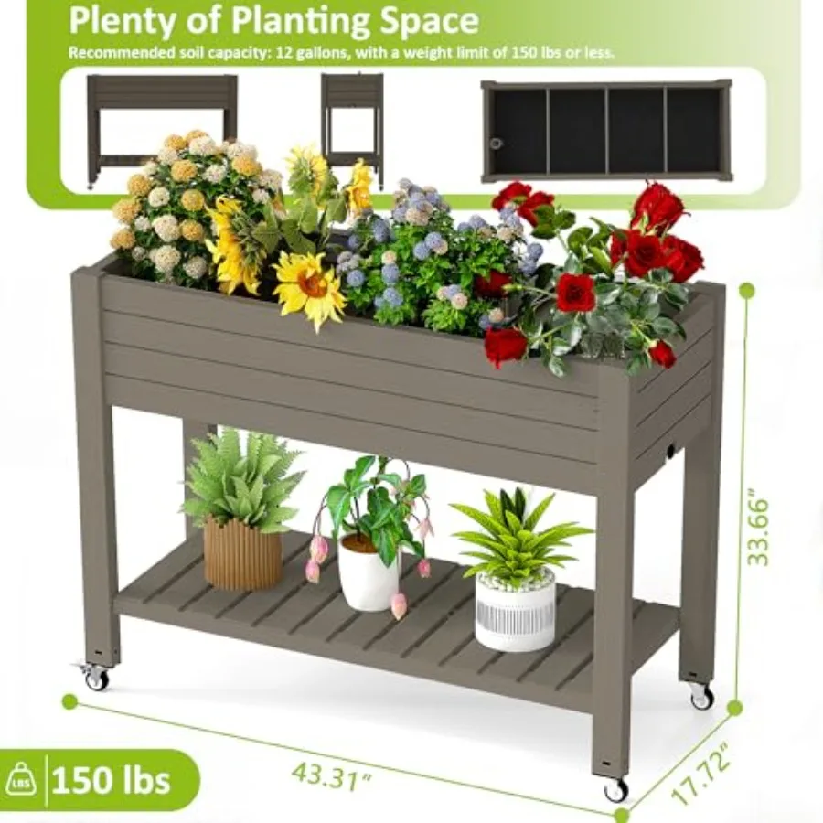 Erhöhtes Hochbeet mit Beinen,  – Self Watering Planter Bewertung und Preis