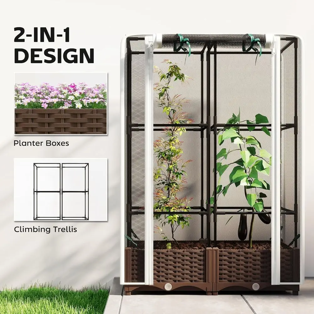 Hochbeet mit Rankgitter, 46,5  – Self Watering Planter Bewertung und Preis