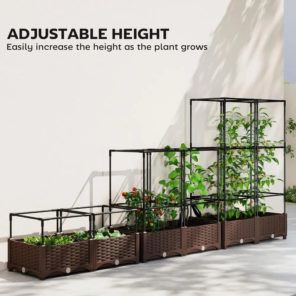 Hochbeet mit Rankgitter, 46,5  – Self Watering Planter Bewertung und Preis