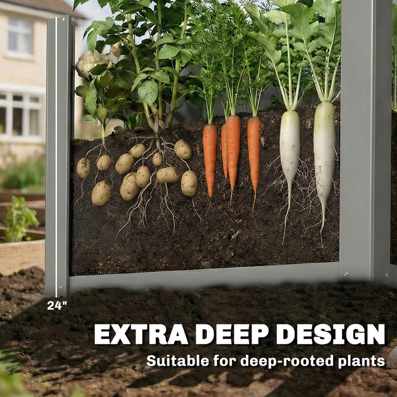 Outsunny Hochbeet aus verzinkt – Raised Garden Bed Bewertung und Preis