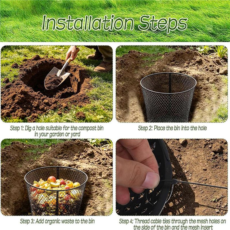 4er-Pack Große Bodenwurm-Kompo – Compost Bin Bewertung und Preis