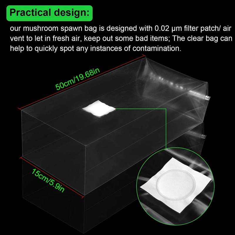 100 Stück Pilzzuchtbeutel, Pil – Grow Bag Bewertung und Preis