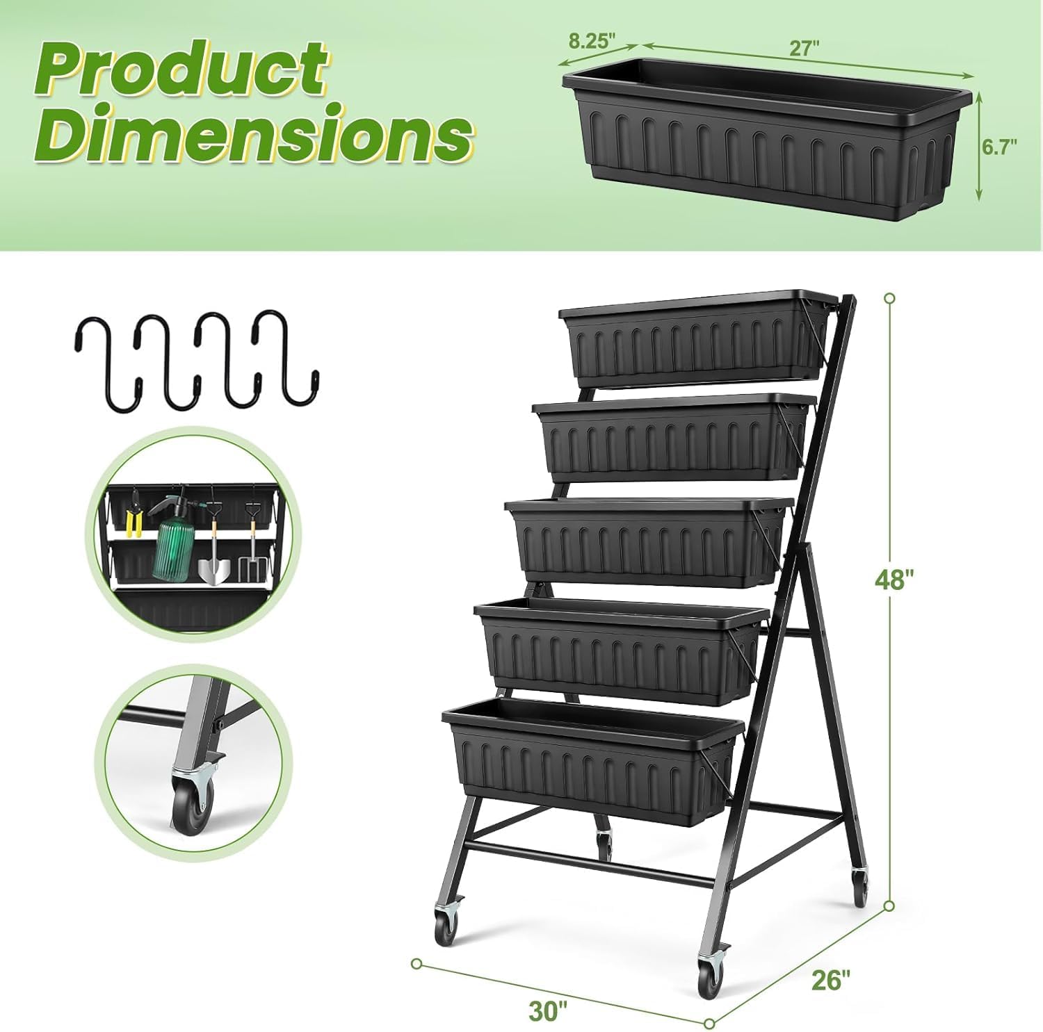 Vertikales Hochbeet mit Rädern – Vertical Planter Bewertung und Preis