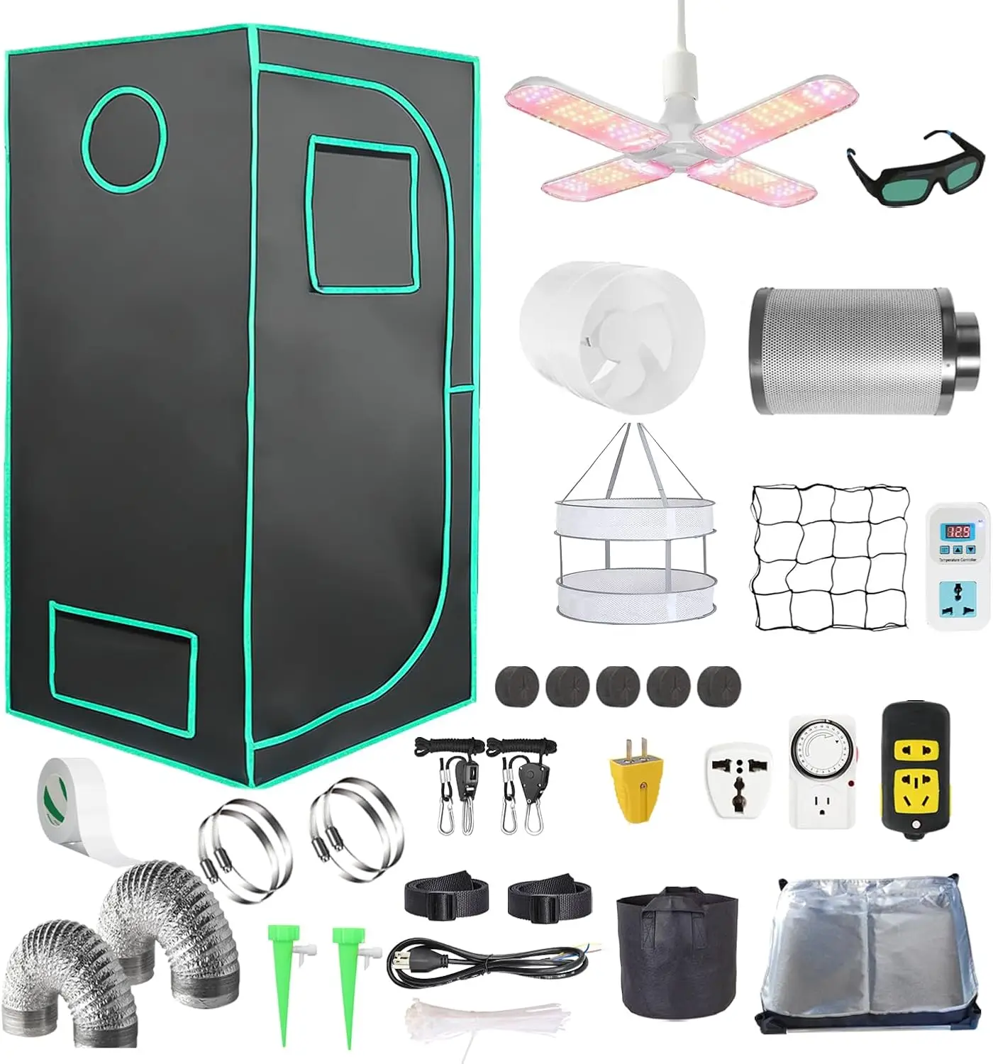 Komplettes Anbauzelt-Set mit h – Hydroponic Kit Bewertung und Preis