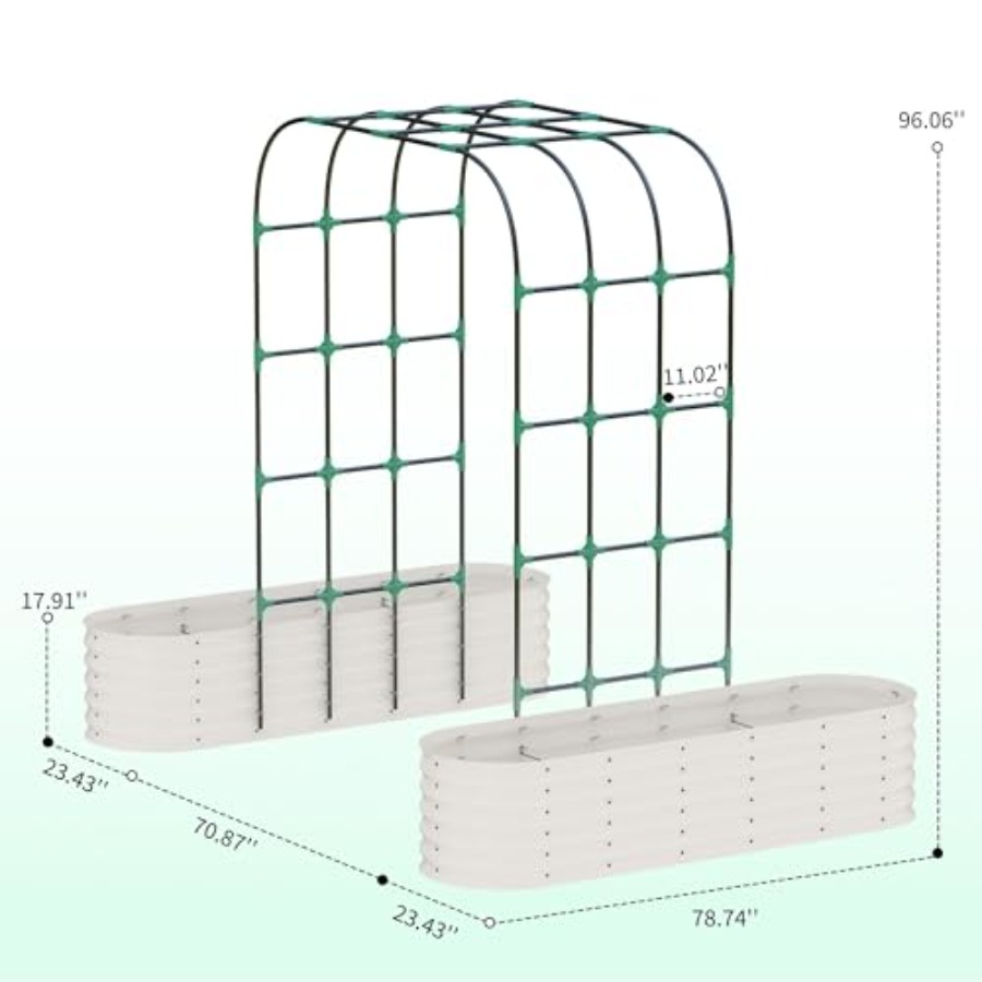 Verzinktes Hochbeet mit 96 ver – Raised Garden Bed Bewertung und Preis