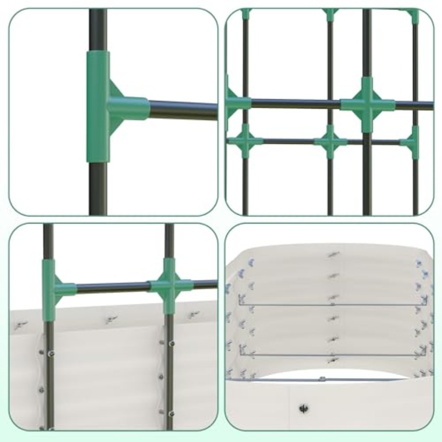 Verzinktes Hochbeet mit 96 ver – Raised Garden Bed Bewertung und Preis