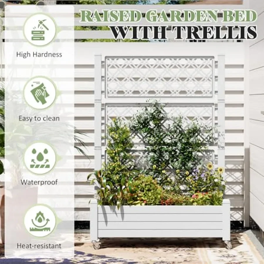 Gartenbeet mit Rankhilfe, selb – Self Watering Planter Bewertung und Preis