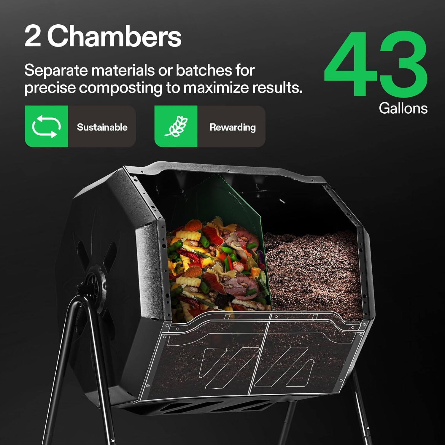 VIVOSUN Outdoor-Trommelkompost – Compost Bin Bewertung und Preis