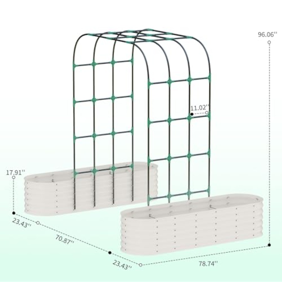 96 cm Hohes Verzinktes Hochbee – Raised Garden Bed Bewertung und Preis