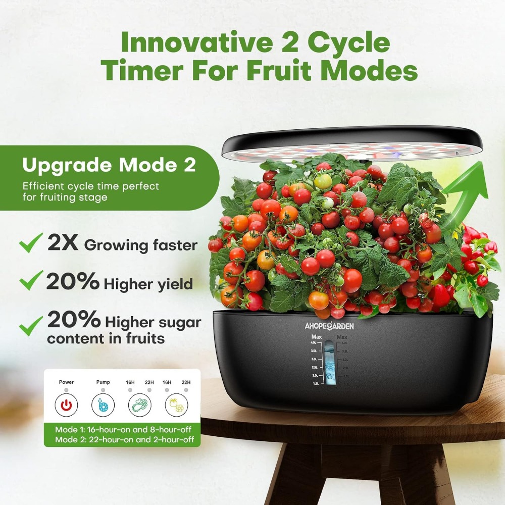 12-Pod Hydroponischer Garten m – Indoor Herb Garden Bewertung und Preis