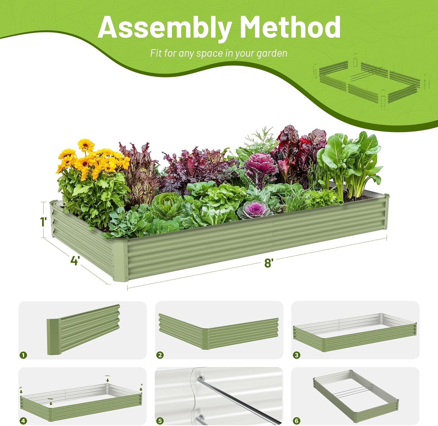 Outdoor Gemüsegarten Metall-Ho – Raised Garden Bed Bewertung und Preis
