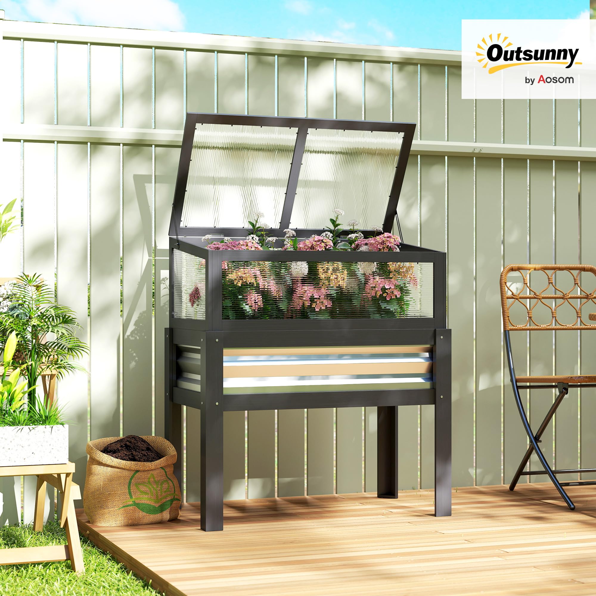 Hochbeet aus Holz mit aufklapp – Raised Garden Bed Bewertung und Preis