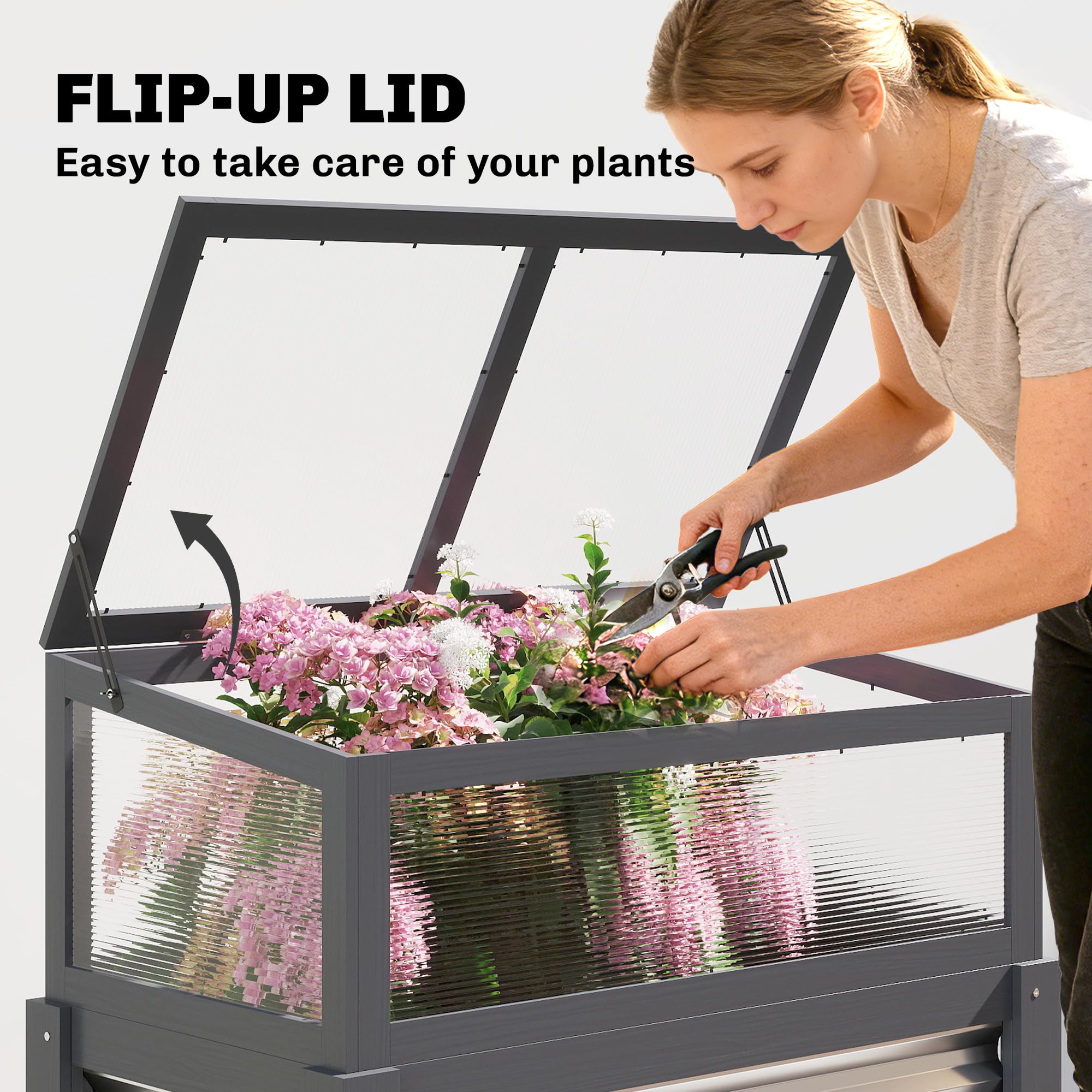 Hochbeet aus Holz mit aufklapp – Raised Garden Bed Bewertung und Preis
