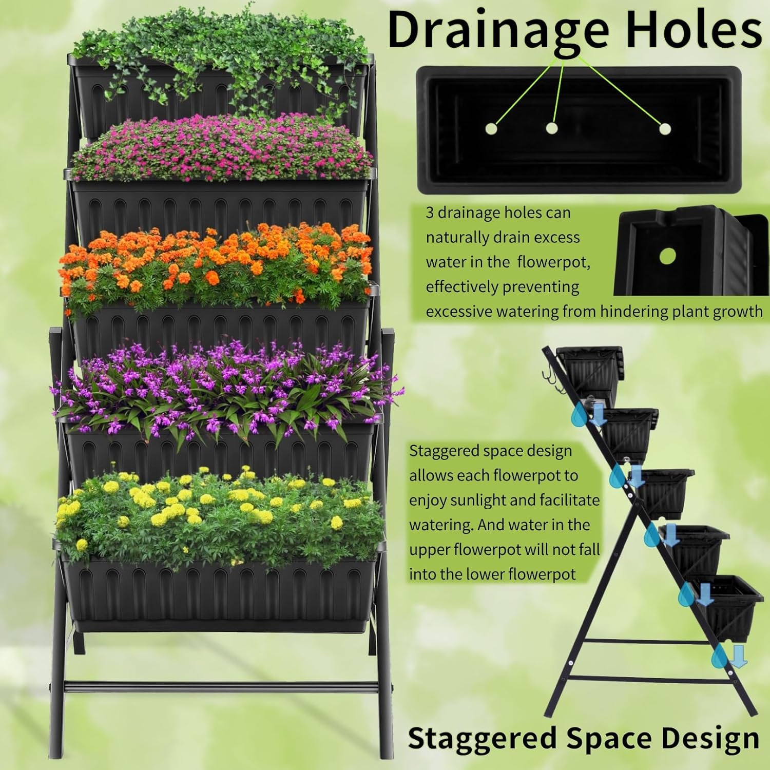 Outdoor Garten Terrasse Hof Ve – Vertical Planter Bewertung und Preis