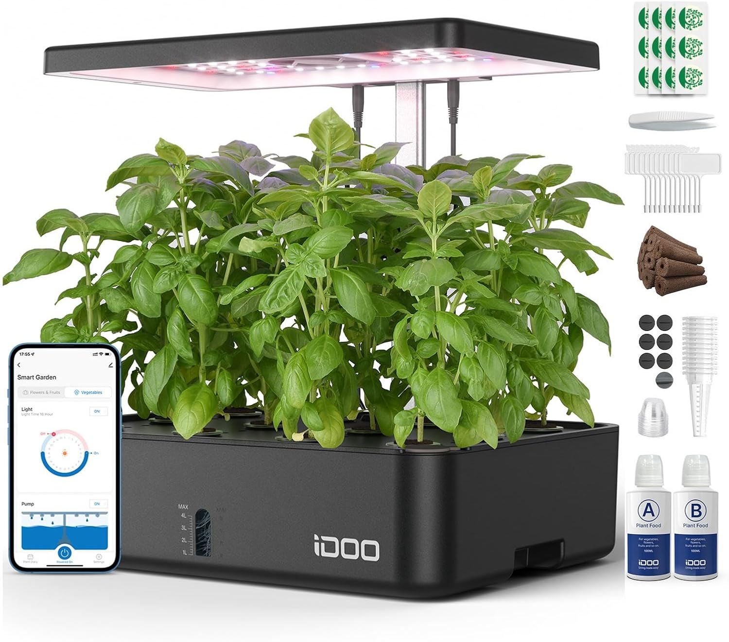 12-Pods-WiFi-Hydroponik-Anbaus – Indoor Herb Garden Bewertung und Preis