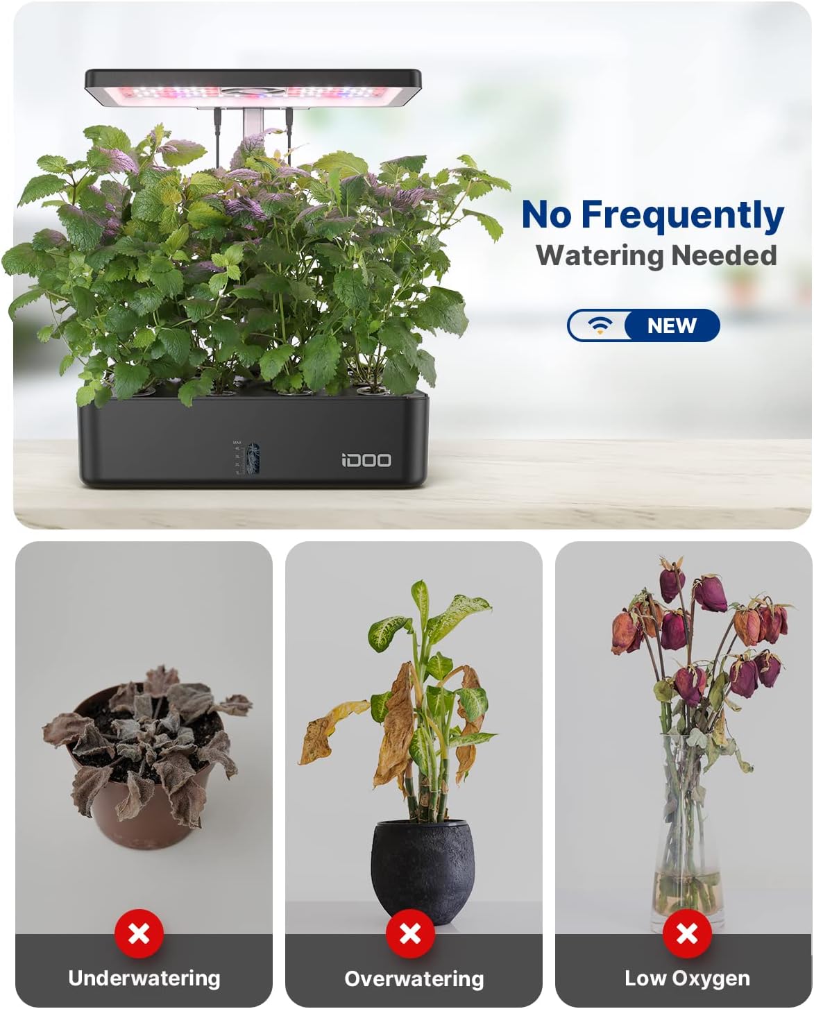 12-Pods-WiFi-Hydroponik-Anbaus – Indoor Herb Garden Bewertung und Preis