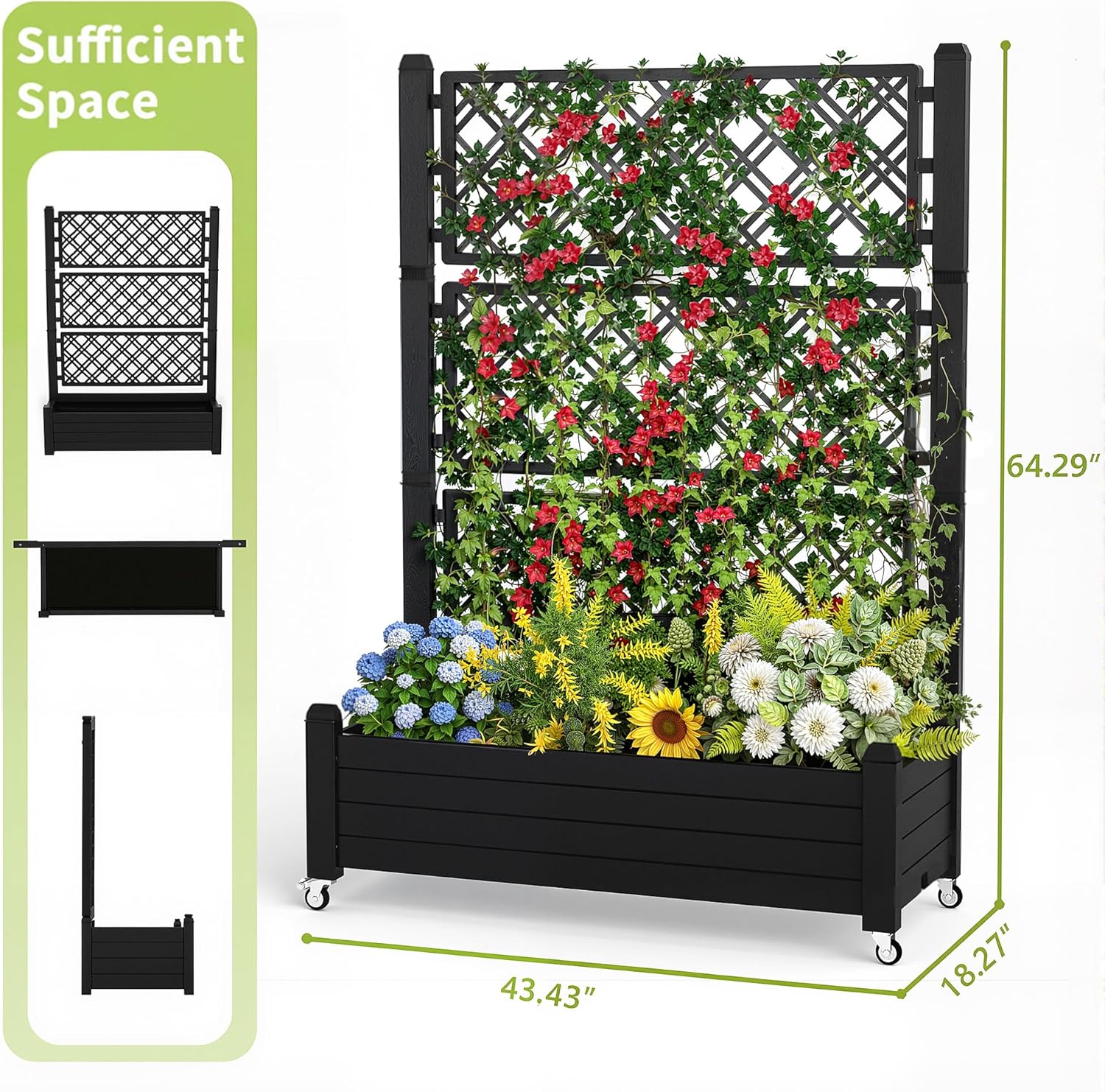 Hochbeet mit Rankgitter, 21 Ga – Self Watering Planter Bewertung und Preis