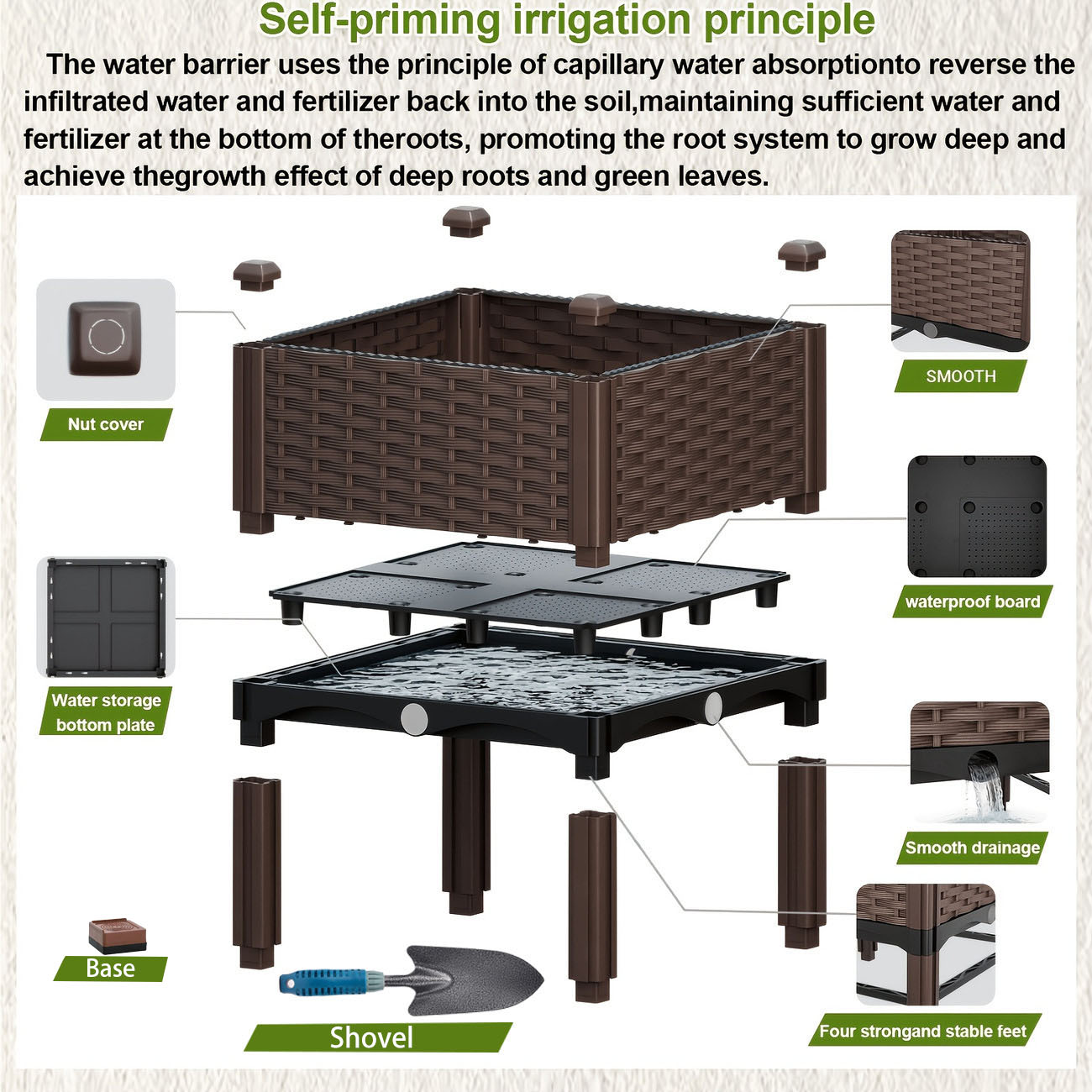 Garten-Hochbeet, Erhöhter Blum – Raised Garden Bed Bewertung und Preis
